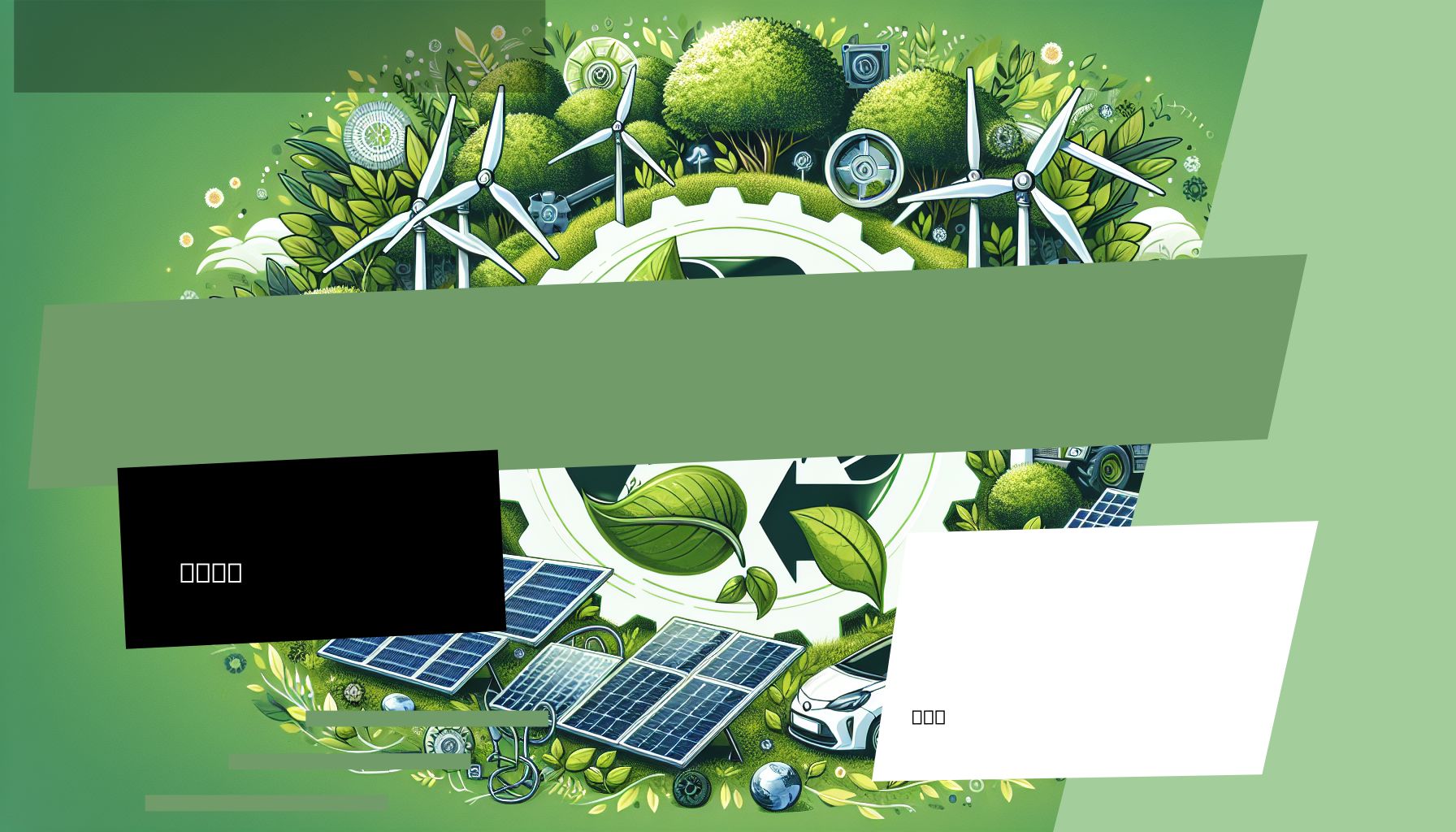 An image showcasing eco-friendly technology devices being recycled or used in a green environment, representing CGTL's commitment to sustainability.